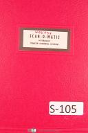 Scan-O-Matic-Scan-O-Matic No. 180 & 270 Hydrualic Tracer Control System Operations Manual-180-270-01